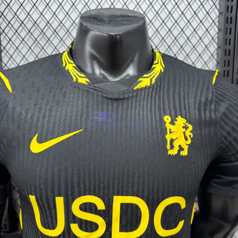 Camiseta Chelsea 2026/2027 2ª Equipación Negro con Patrocinador (EDICIÓN JUGADOR)