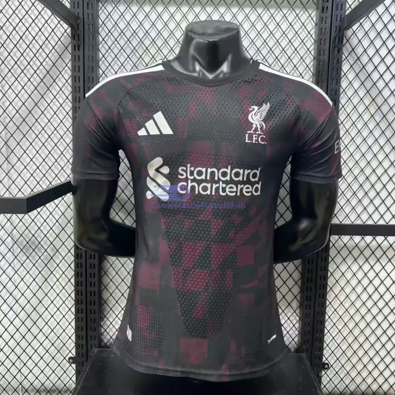 Camiseta Liverpool 2026/2027 3ª Equipación Negro/Rojo Oscuro (EDICIÓN JUGADOR)