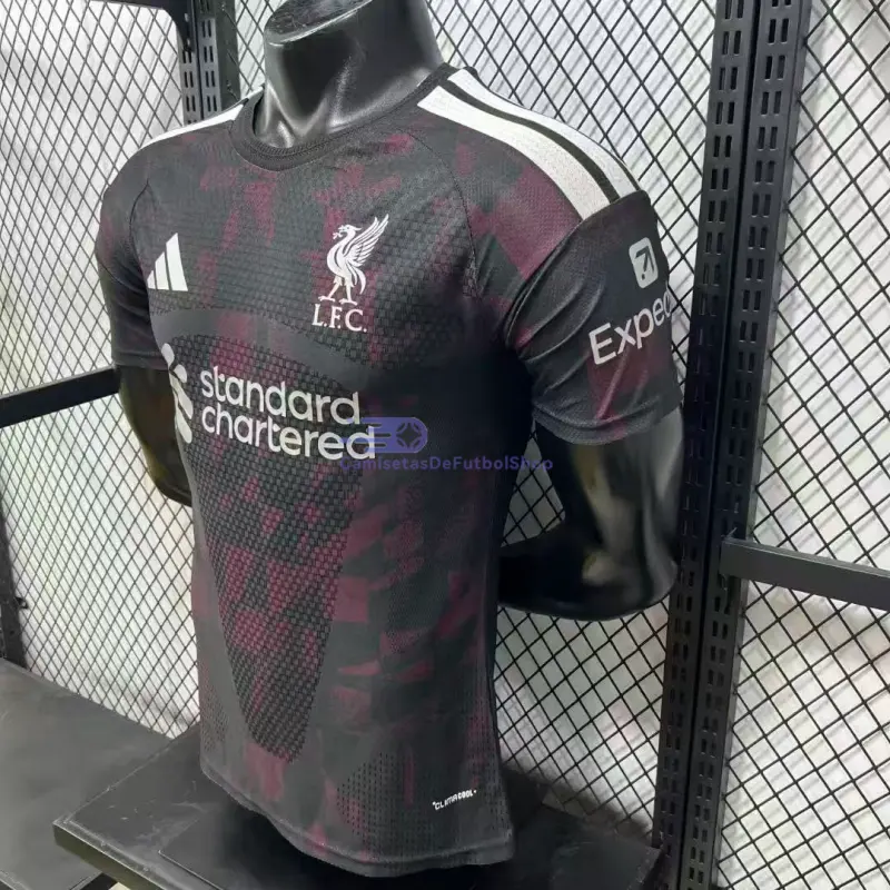 Camiseta Liverpool 2026/2027 3ª Equipación Negro/Rojo Oscuro (EDICIÓN JUGADOR)
