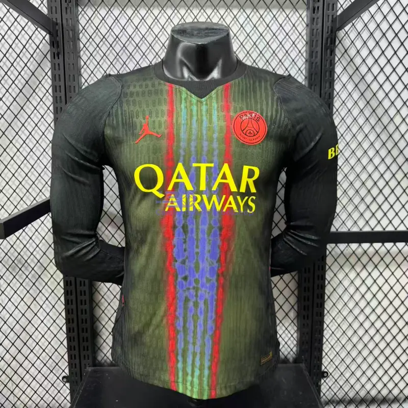 Camiseta PSG 2026/2027 3ª Equipación ML Verde (EDICIÓN JUGADOR)