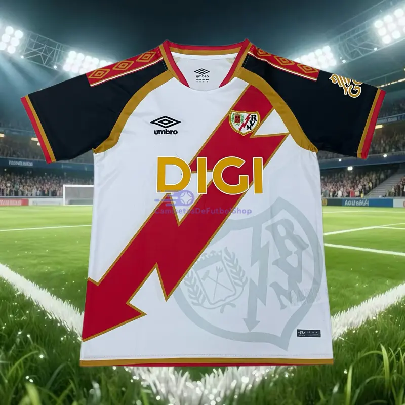 Camiseta Rayo Vallecano 2026/2027 1ª Equipación Blanco/Rojo