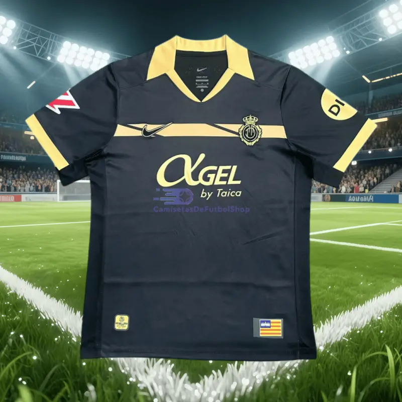 Camiseta RCD Mallorca 2026/2027 2ª Equipación Negro con Parche La Liga