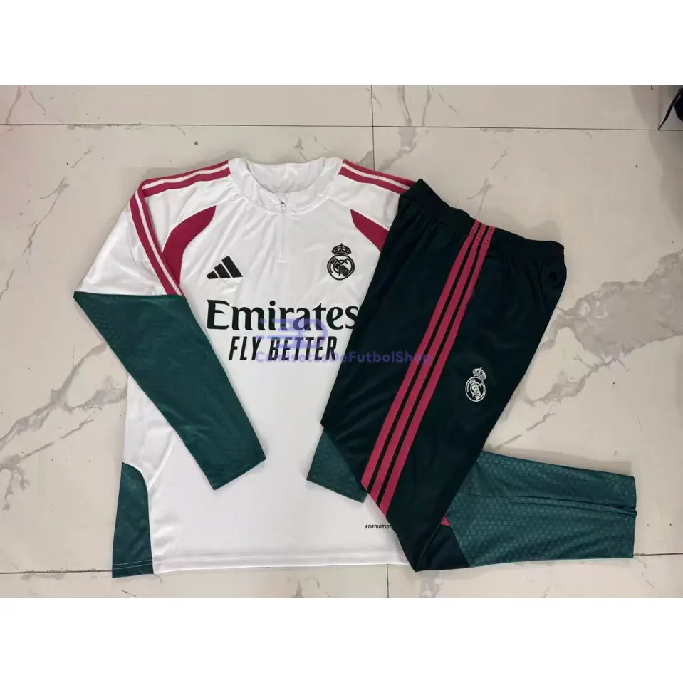 Sudadera De Entrenamiento Real Madrid 2026/2027 Niño Kit Blanco