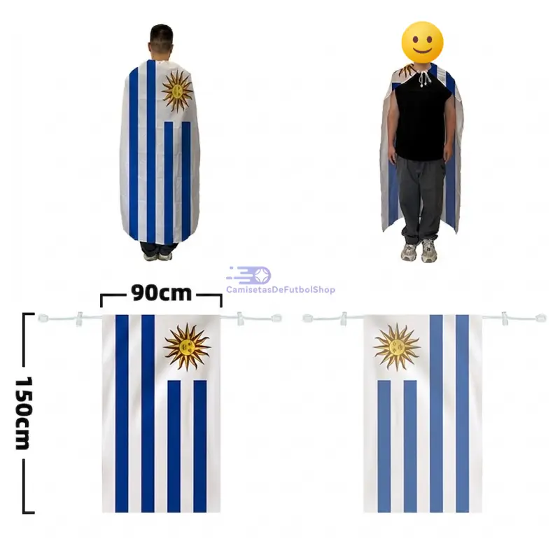 Capa bandera de poliéster del Mundial 2026 con cordón para fans