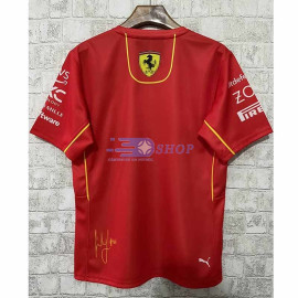 Camiseta Scuderia Ferrari F1 Carlos Sainz #55 Rojo 2024