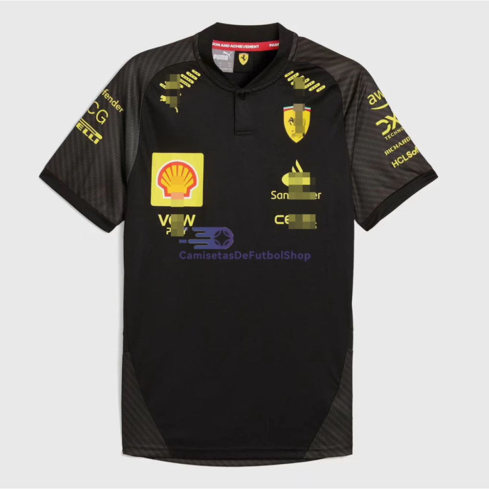Camiseta Scuderia Ferrari F1 Negro 2024