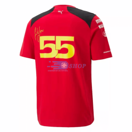 Camiseta Scuderia Ferrari F1 Carlos Sainz #55 Rojo 2023