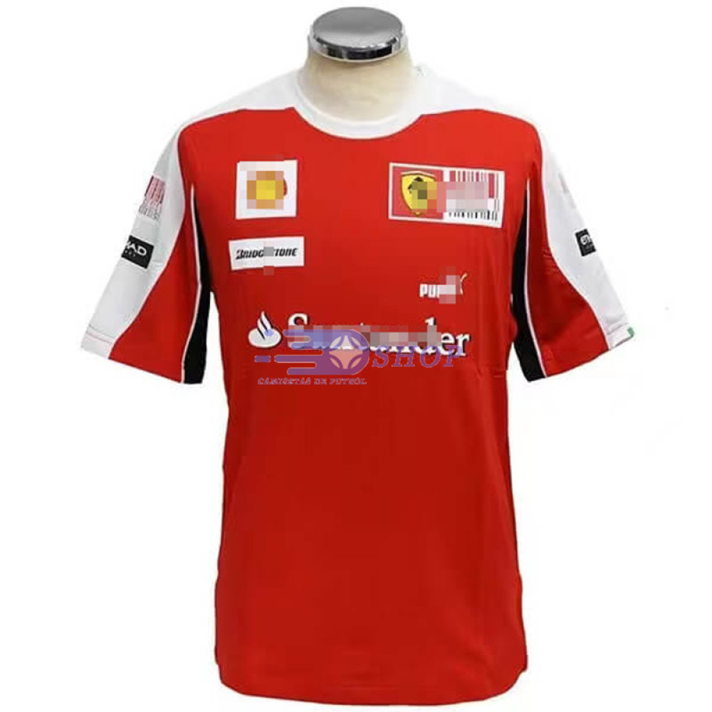 Camiseta Scuderia Ferrari F1 Rojo Retro