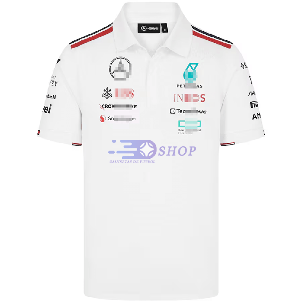 Polo Mercedes AMG Petronas F1 Blanco 2024