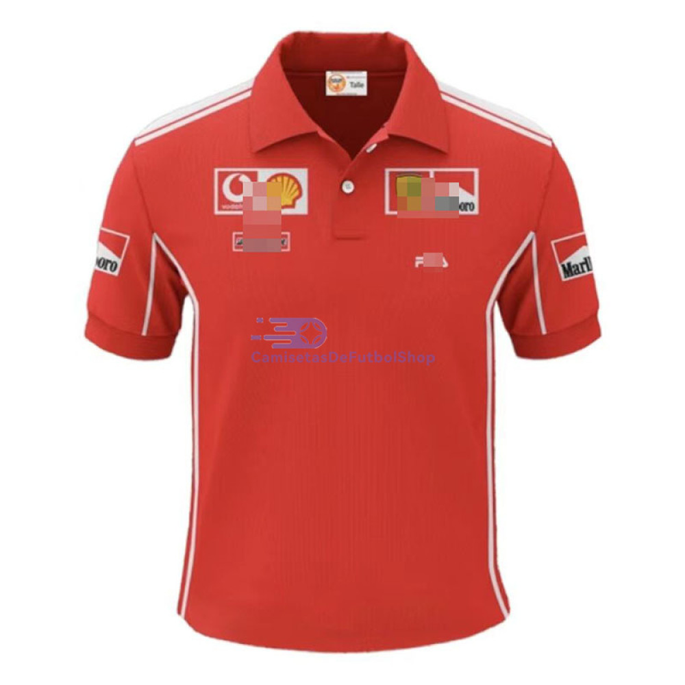 Polo Scuderia Ferrari F1 Rojo Retro