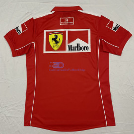Polo Scuderia Ferrari F1 Rojo Retro