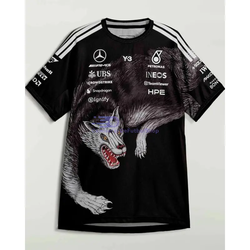 Camiseta Mercedes AMG x adidas Y-3 2026 Edición Especial Negro
