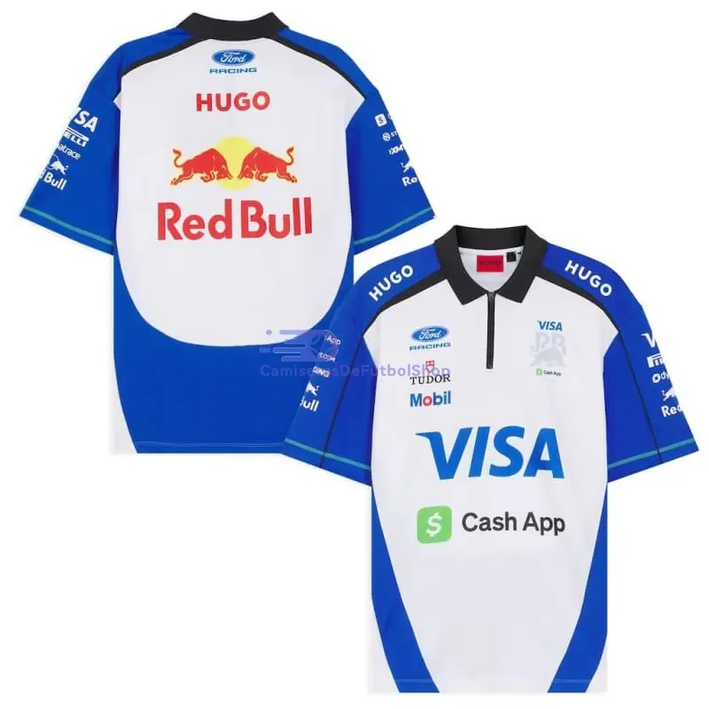 Camiseta Visa Cash App Racing Bulls Silverstone GP Blanco/Azul
