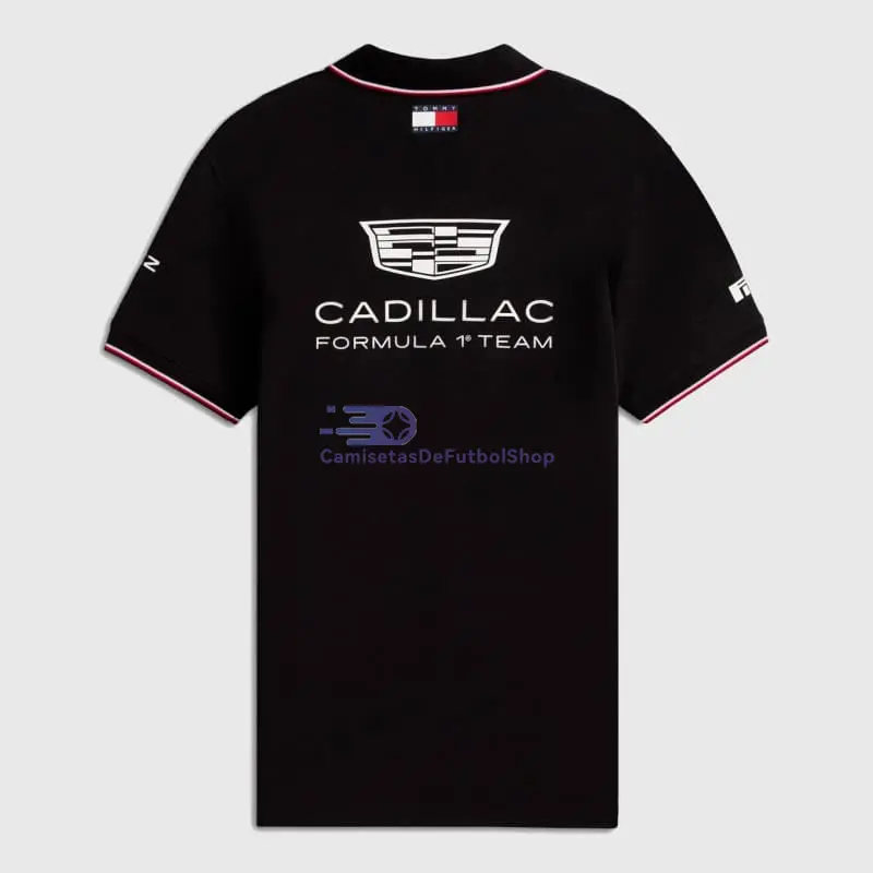 Polo Cadillac F1 x Tommy Hilfiger 2026 Edición Especial Negro