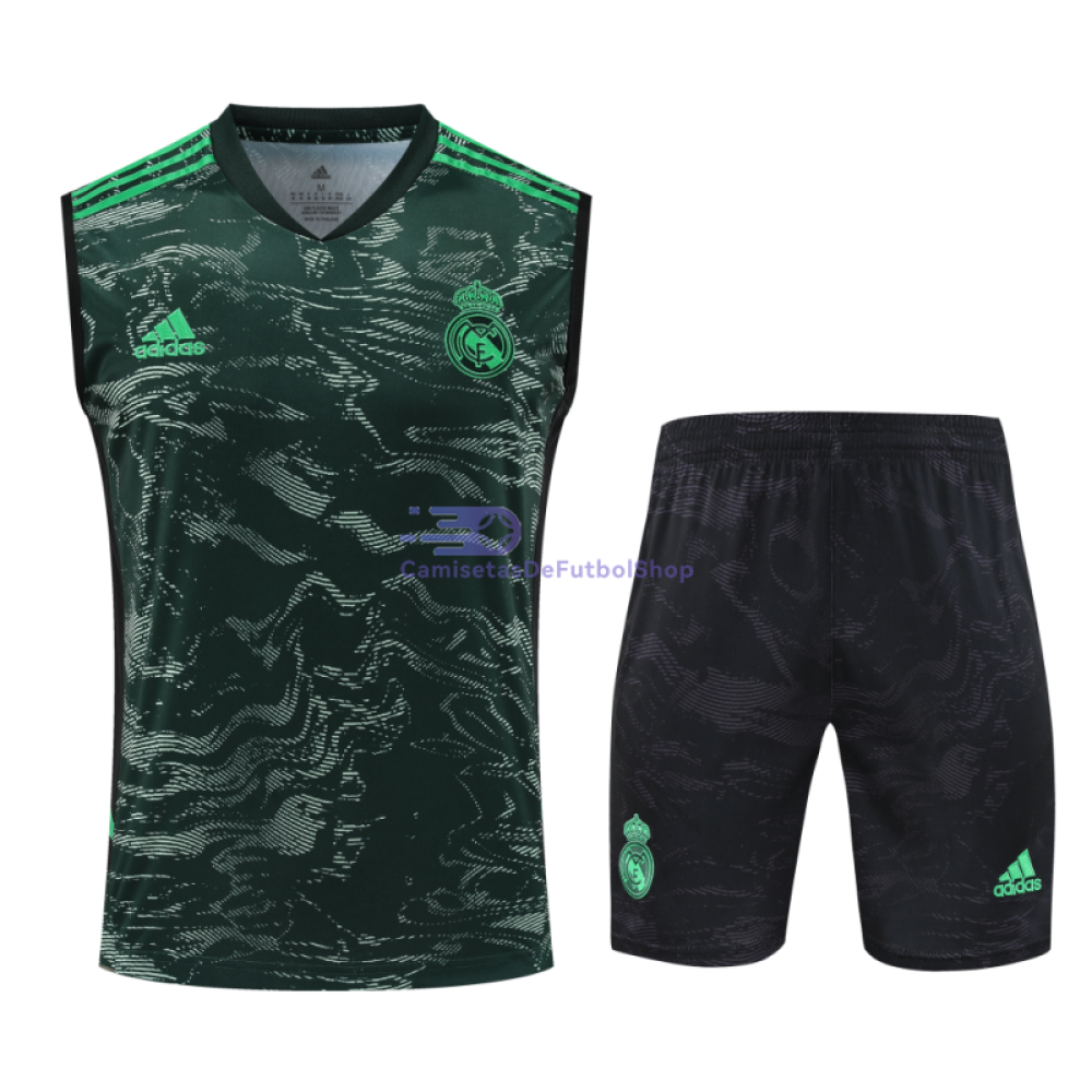 Camiseta de Entrenamiento Real Madrid Sin Mangas Verde 2023/2024 Kit
