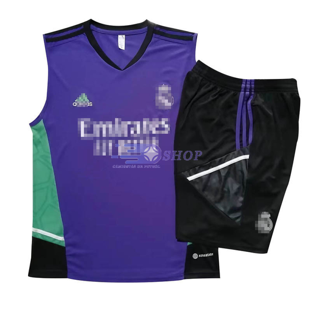 Camiseta de Entrenamiento Real Madrid Sin Mangas Morado 2023/2024 Kit