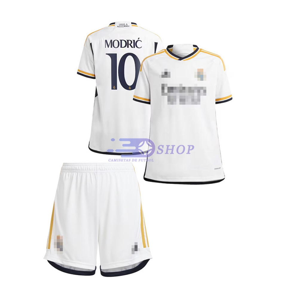 Camiseta MODRIĆ 10 Real Madrid 2023/2024 1ª Equipación Niño Kit