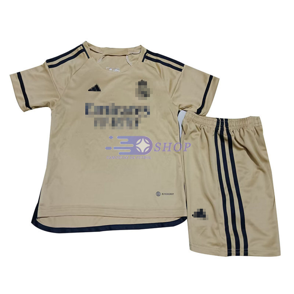 Camiseta Real Madrid Amarillo 2023/2024 Niño Kit