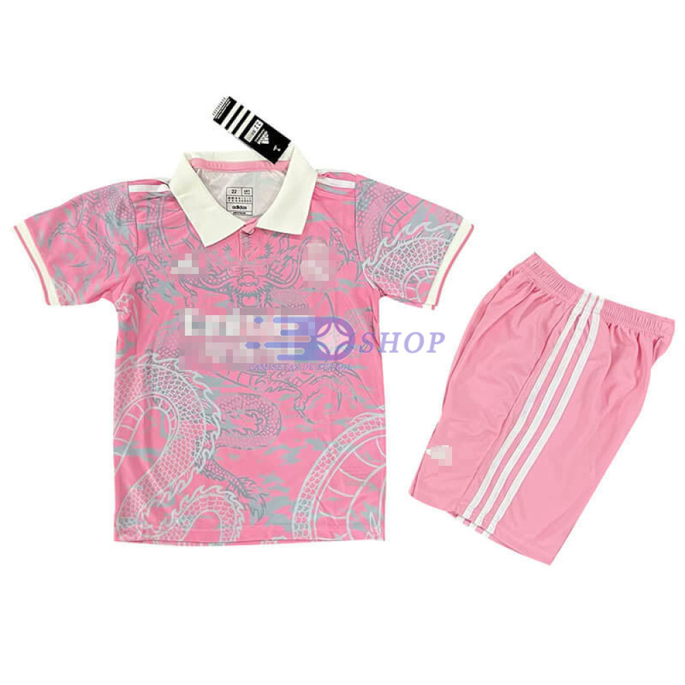 Camiseta Real Madrid Rosa 2023/2024 Niño Kit
