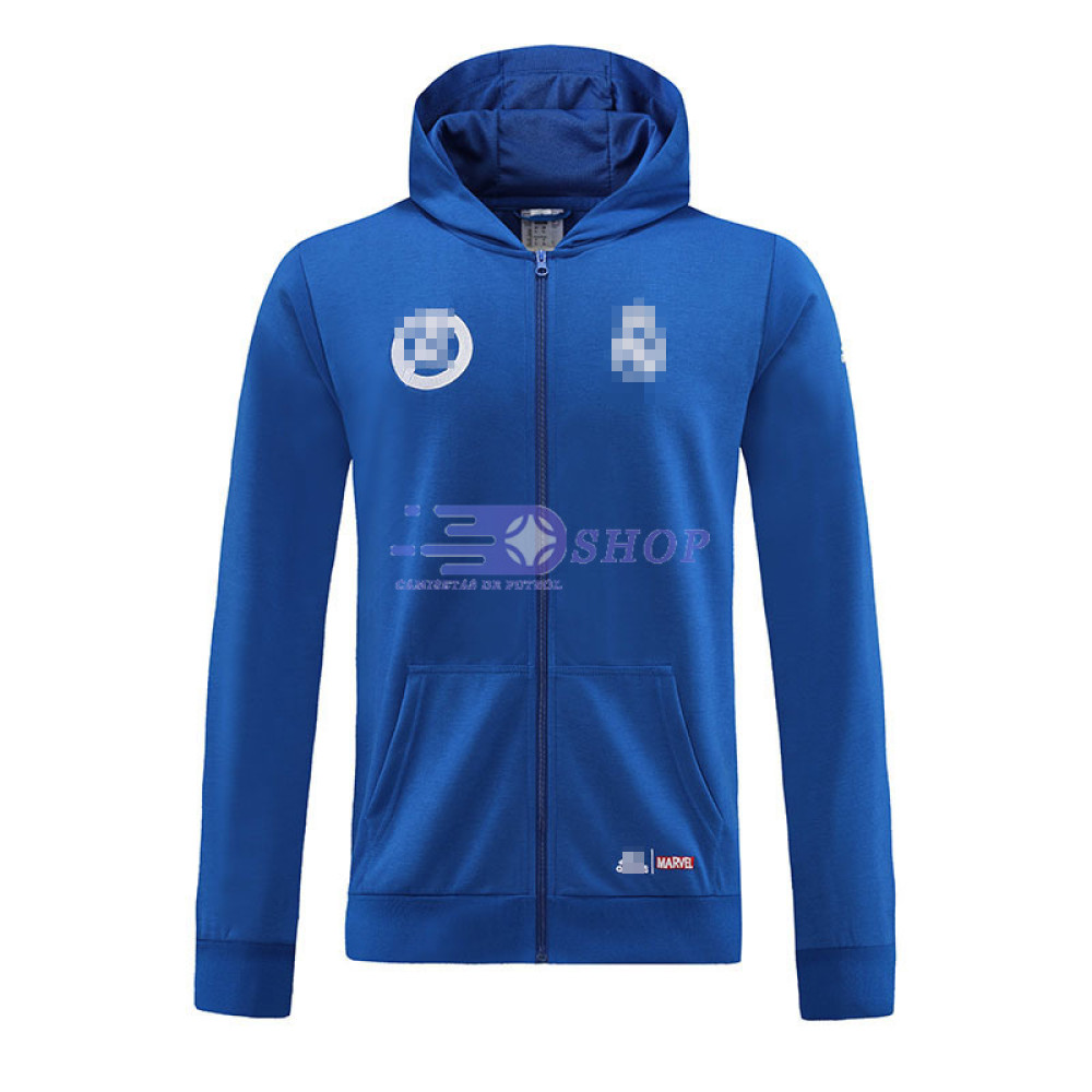 Chaqueta Con Capucha Real Madrid Azul Real 2022/2023 