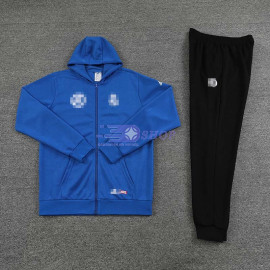 Chandal Con Capucha Real Madrid Azul Real 2022/2023