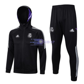 Chaqueta Con Capucha Real Madrid Negro 2023/2024