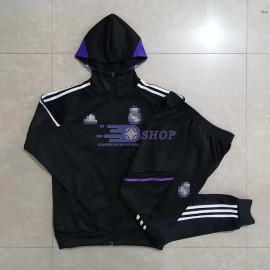 Chaqueta Con Capucha Real Madrid Negro 2023/2024