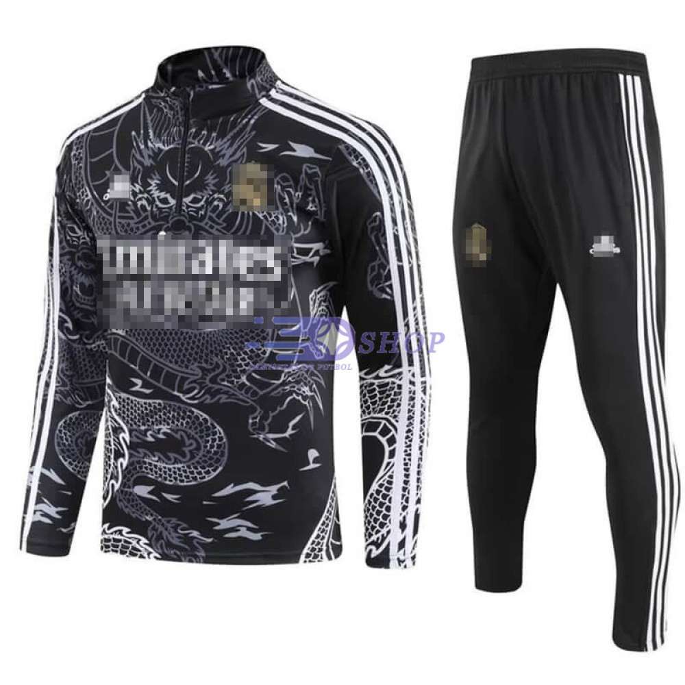 Sudadera de Entrenamiento Real Madrid Negro/Blanco 2023/2024 Kit