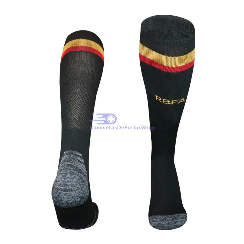 Pantalón Corto Bélgica 2026 1ª Equipación Mundial Negro (EDICIÓN JUGADOR)