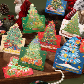 Tarjeta Navideña con Árbol de Navidad