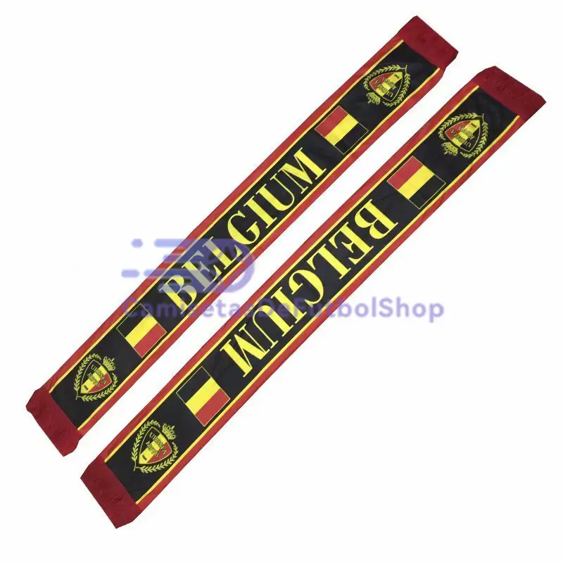 Bufanda Bélgica Negro/Rojo