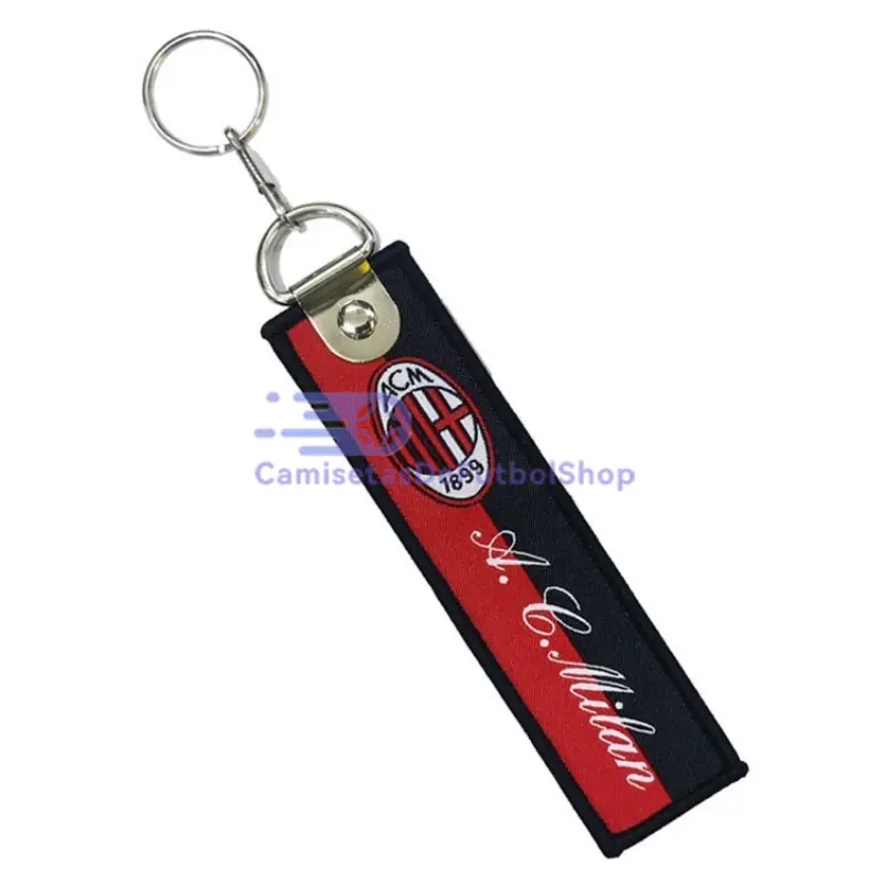 Llavero tejido con impresión AC Milan