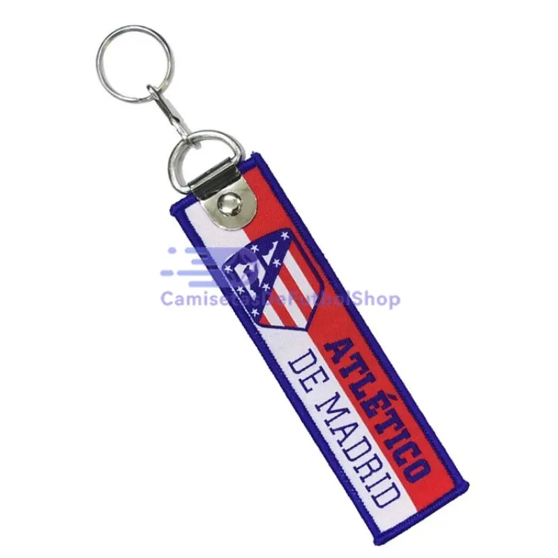 Llavero tejido con impresión Atlético de Madrid