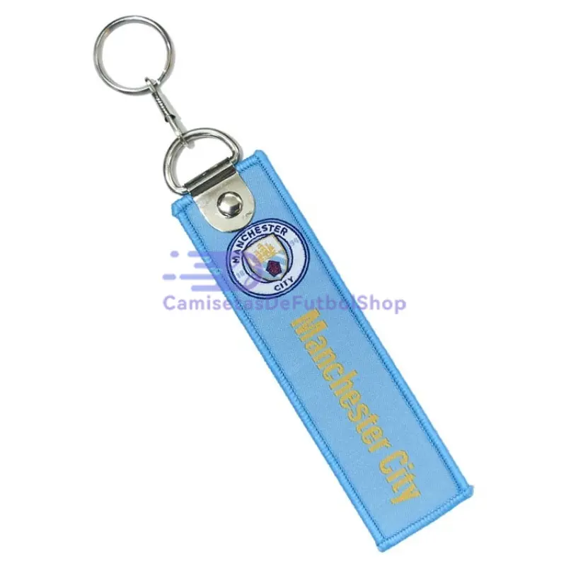 Llavero tejido con impresión Manchester City
