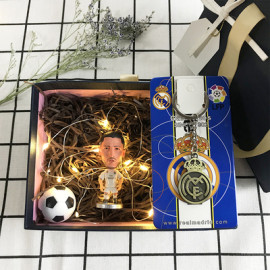 Conjunto de Muñeco tres piezas regalo Fútbol Beckham/Mbappé 